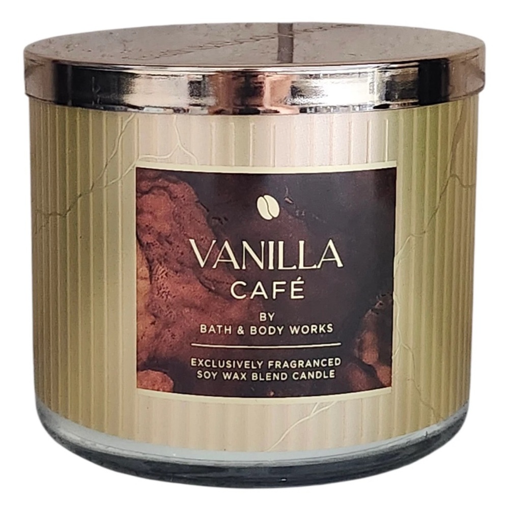 Bath & Body Works Vanilla Café  3 wicks Candle Brand New